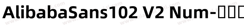 AlibabaSans102 V2 Num字体转换